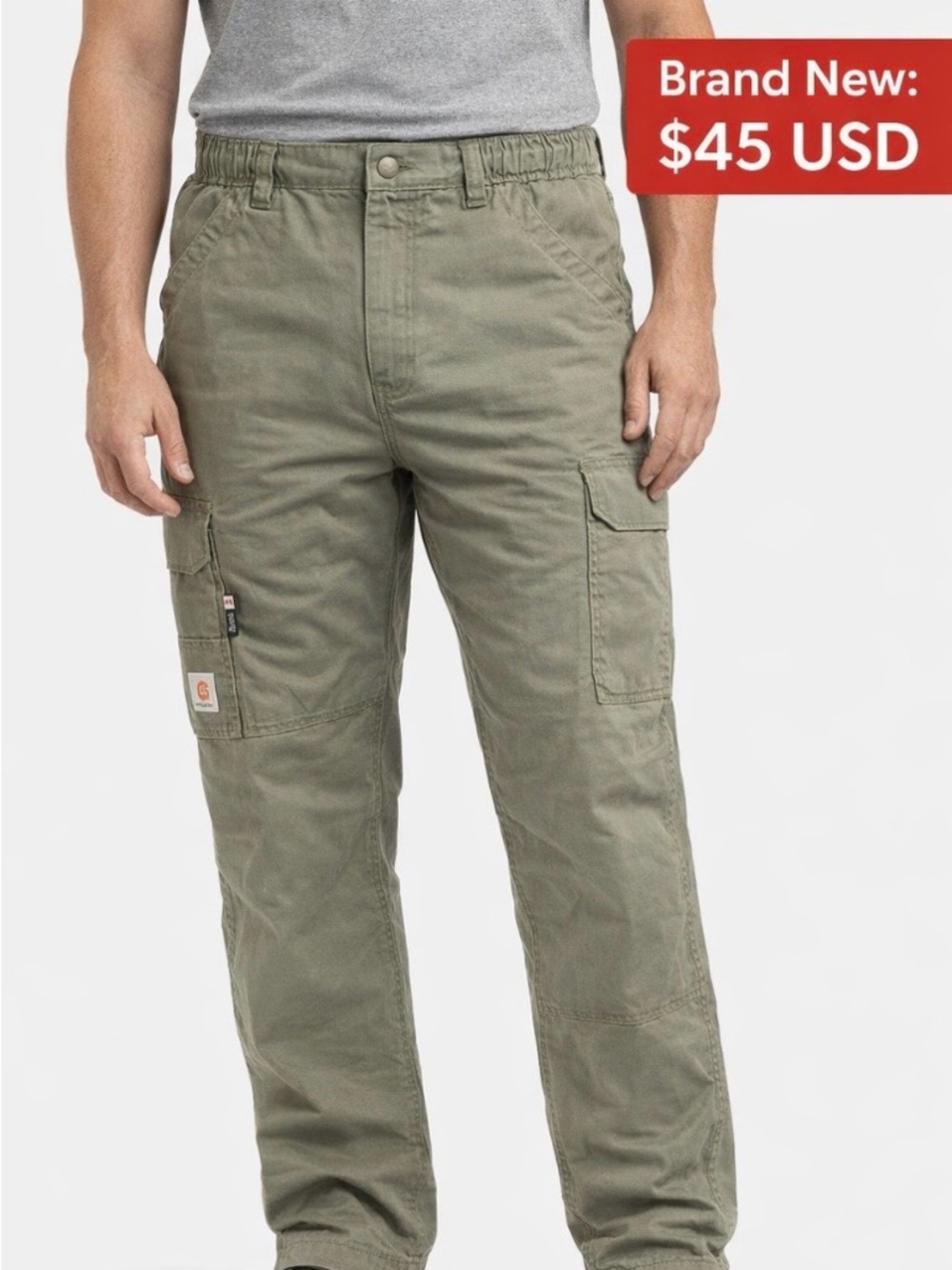 Carhartt Men's Olive Green Cargo Pants - Rugged Work Utility